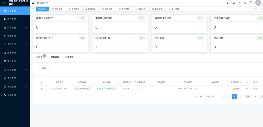 [CRM系统] 推荐一款开源强大的CRM系统，支持移动端、PC端