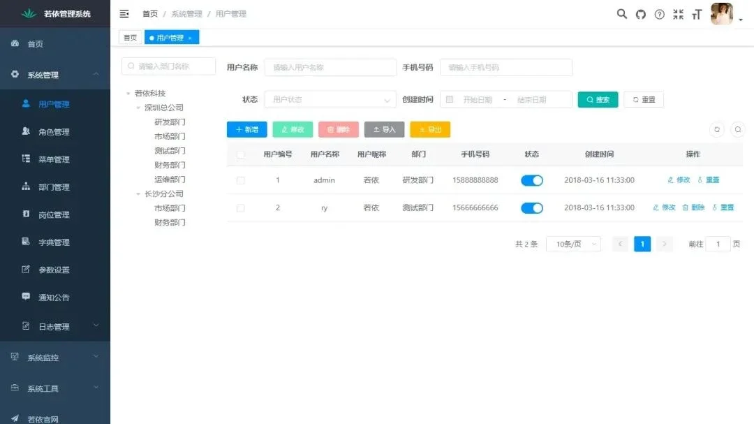 零依赖!一套易部署的 SpringBoot 权限管理模板