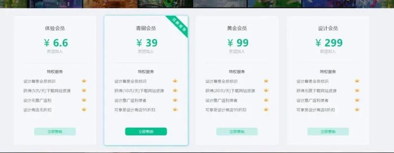 B2PRO主题 – 首页添加会员开通展示模块