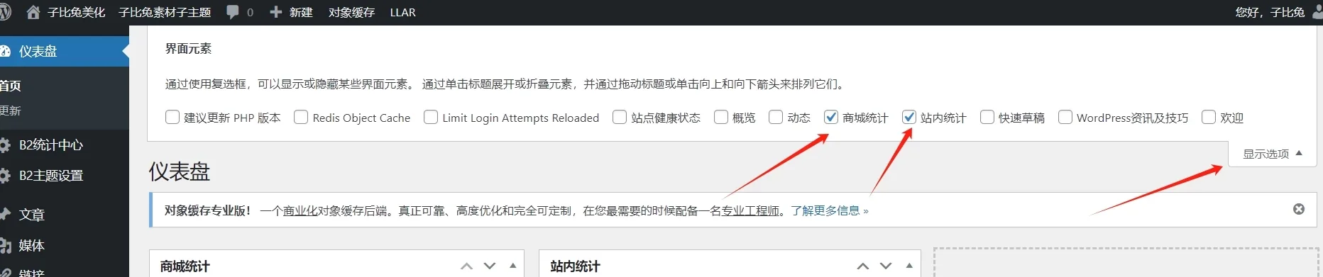 B2仪表盘统计图表插件（李初一仿自子比）【支持PHP8.1】