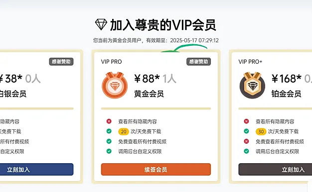 B2美化仿Haitheme主题的VIP页面