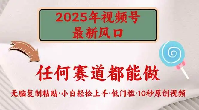 (14453期)2025年视频号新风口,低门槛只需要无脑执行