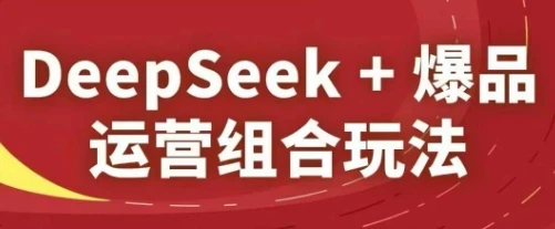 DeepSeek+爆品运营组合玩法，2025淘系精品课