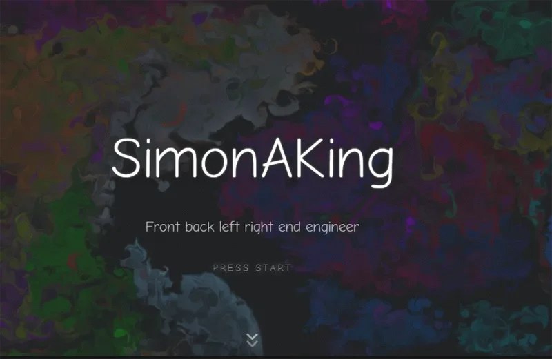 HTML炫酷特效个人主页网站模板