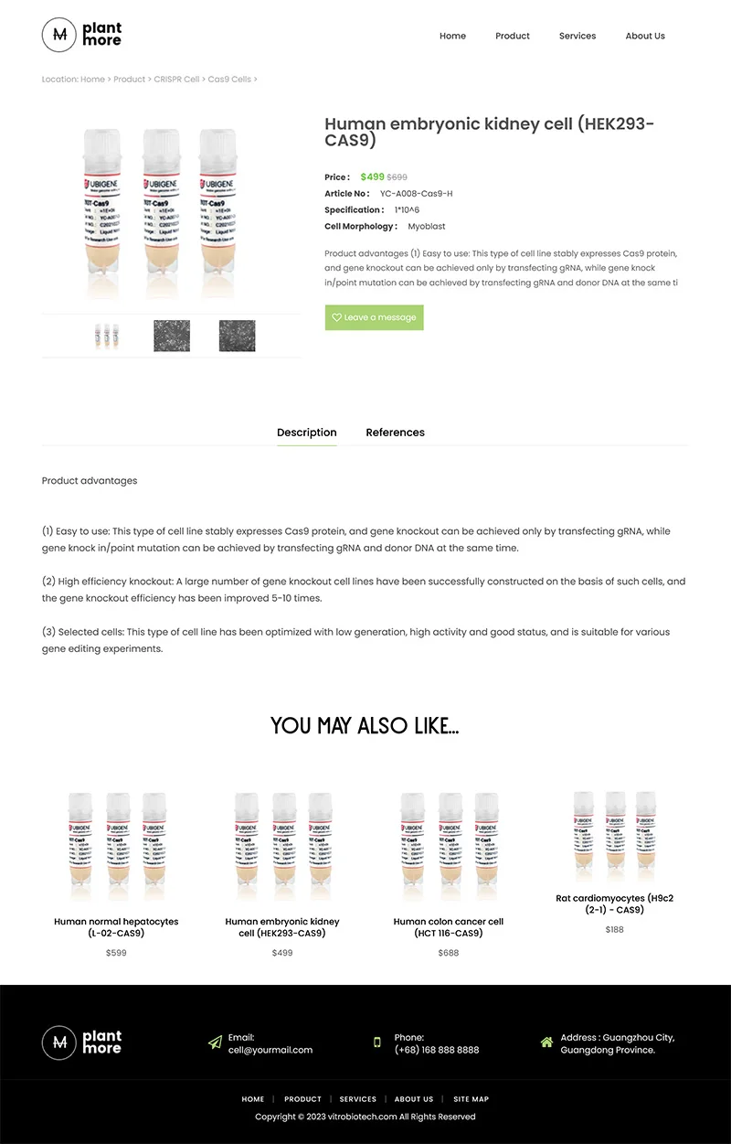 双语外贸生物细胞科技网站模板