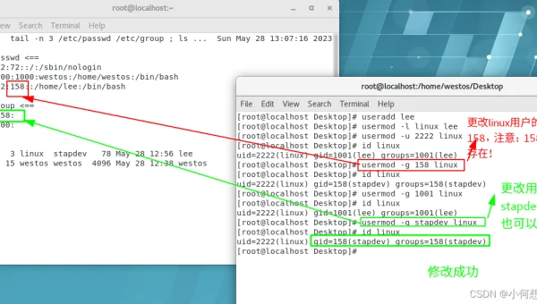 linux 如何给用户附权限