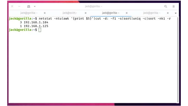 linux怎么查看是否能访问ip