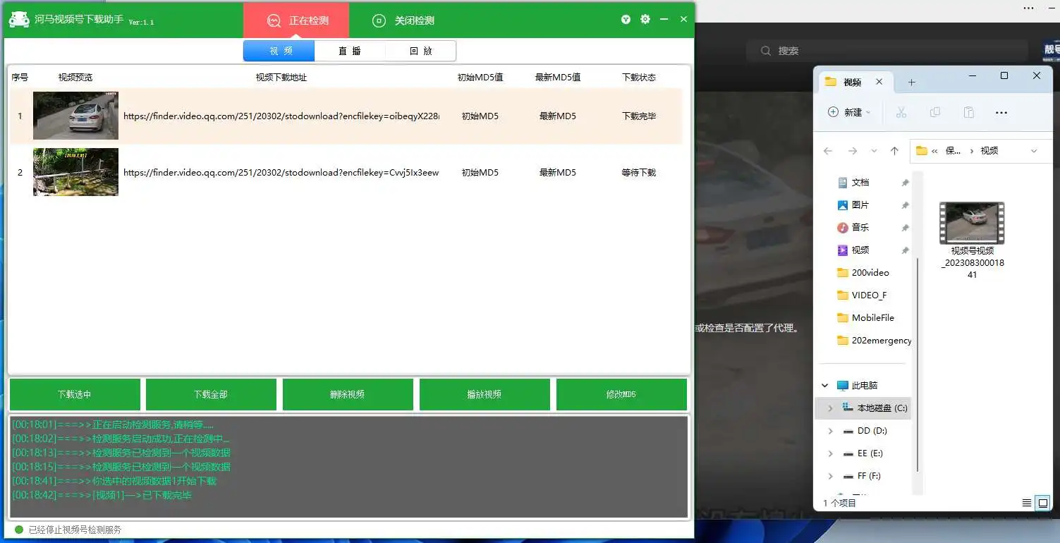 河马视频号下载助手v1.1 微信视频号视频下载