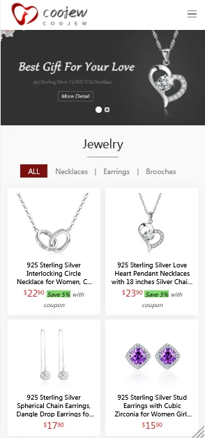 珠宝首饰饰品类外贸网站