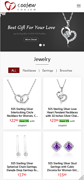 珠宝首饰饰品类外贸网站