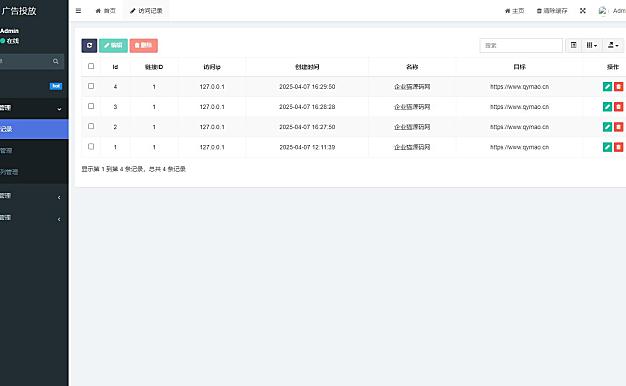 PHP开源智能化管理系统 广告投放系统网站源码 投放网络广告平台