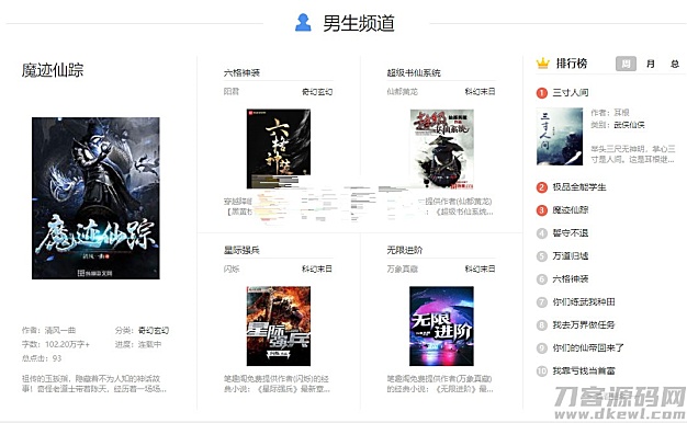 狂雨1.2.2小说CMS系统源码带两套优化模板和一套采集规则
