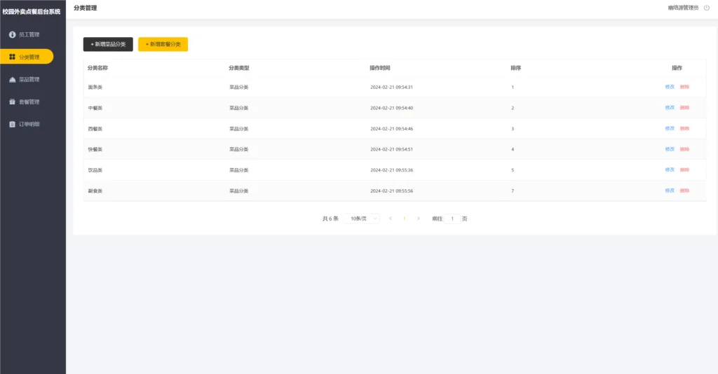 校园点餐外卖跑腿系统Java源码