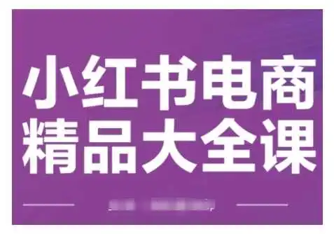 小红书电商精品大全课，快速掌握小红书运营技巧，实现精准引流与爆单目标，轻松玩转小红书电商(更新2月)