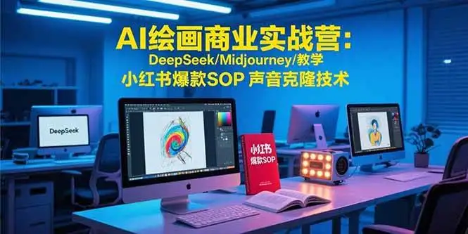 （15460期）AI绘画商业实战营：DeepSeek/Midjourney/教学 小红书爆款SOP 声音克隆技术