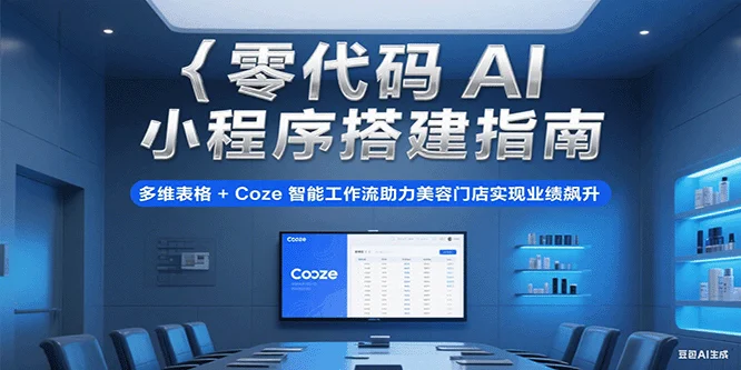 零代码AI小程序搭建指南,多维表格+Coze智能工作流助力美容门店实现业绩飙升