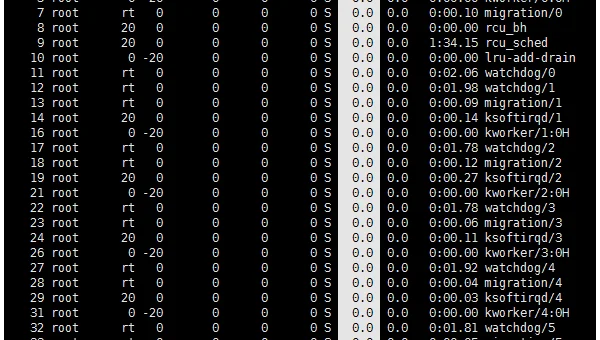 linux中top是什么意思