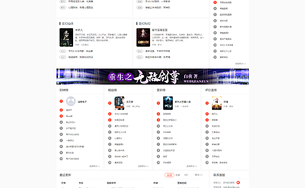 杰奇V2.2仿磨铁中文网二次开发版原创小说系统完整版网站源码下载