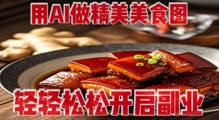用AI做精美美食图，无需专业设备拍摄，轻轻松松开启副业
