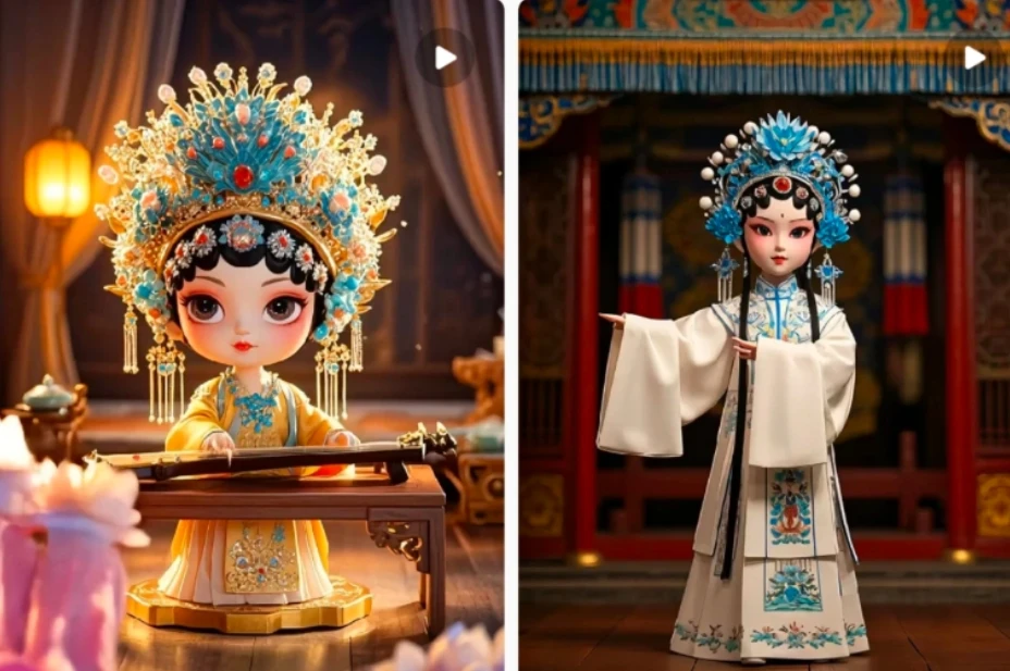 利用AI制做Q版古风娃娃视频，只需三步新手也能做出流量好到爆（附教程+提示…