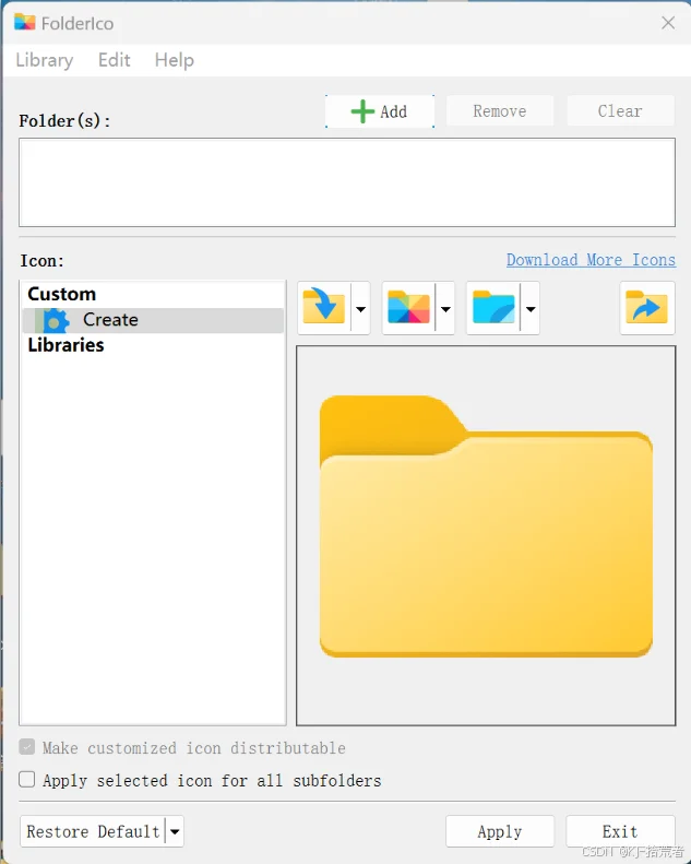 FolderIco文件夹颜色更改工具v8.1
