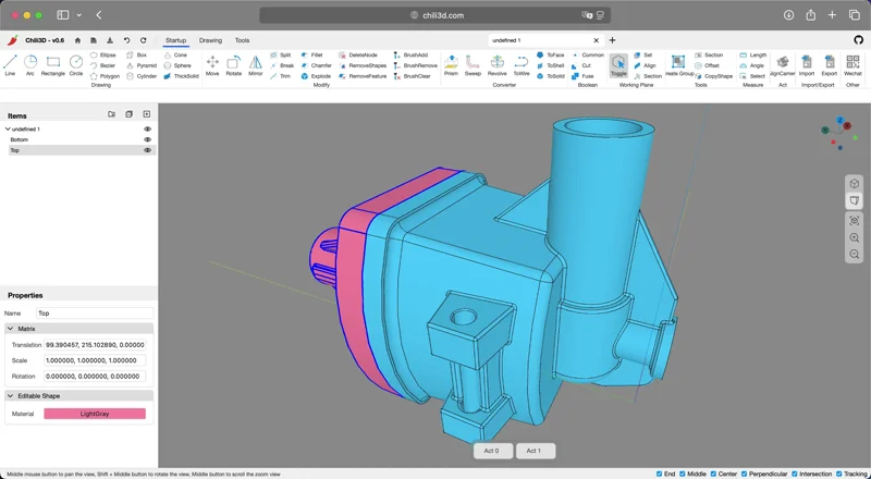 Chili3D(开源在线3D CAD建模网页版源码)