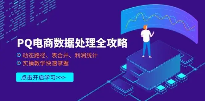 (14240期)PQ电商数据处理全攻略,动态路径、表合并、利润统计,实操教学快速掌握