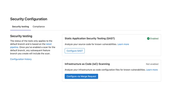 GitLab 安全漏洞扫描的设置