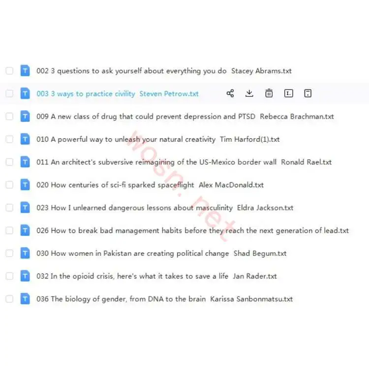 TED 演讲视频+音频 MP3+文稿大全下载 （百度云）