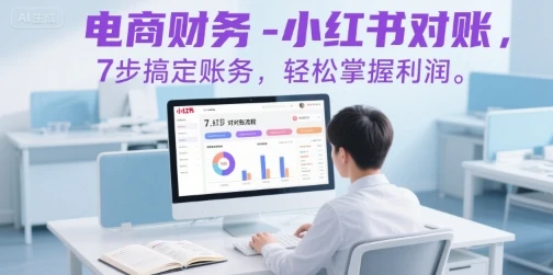 电商财务-小红书对账，7步搞定账务，轻松掌握利润