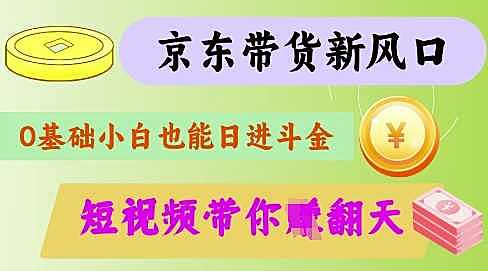 最新京东短视频带货代运营秘籍，轻松躺挣【揭秘】