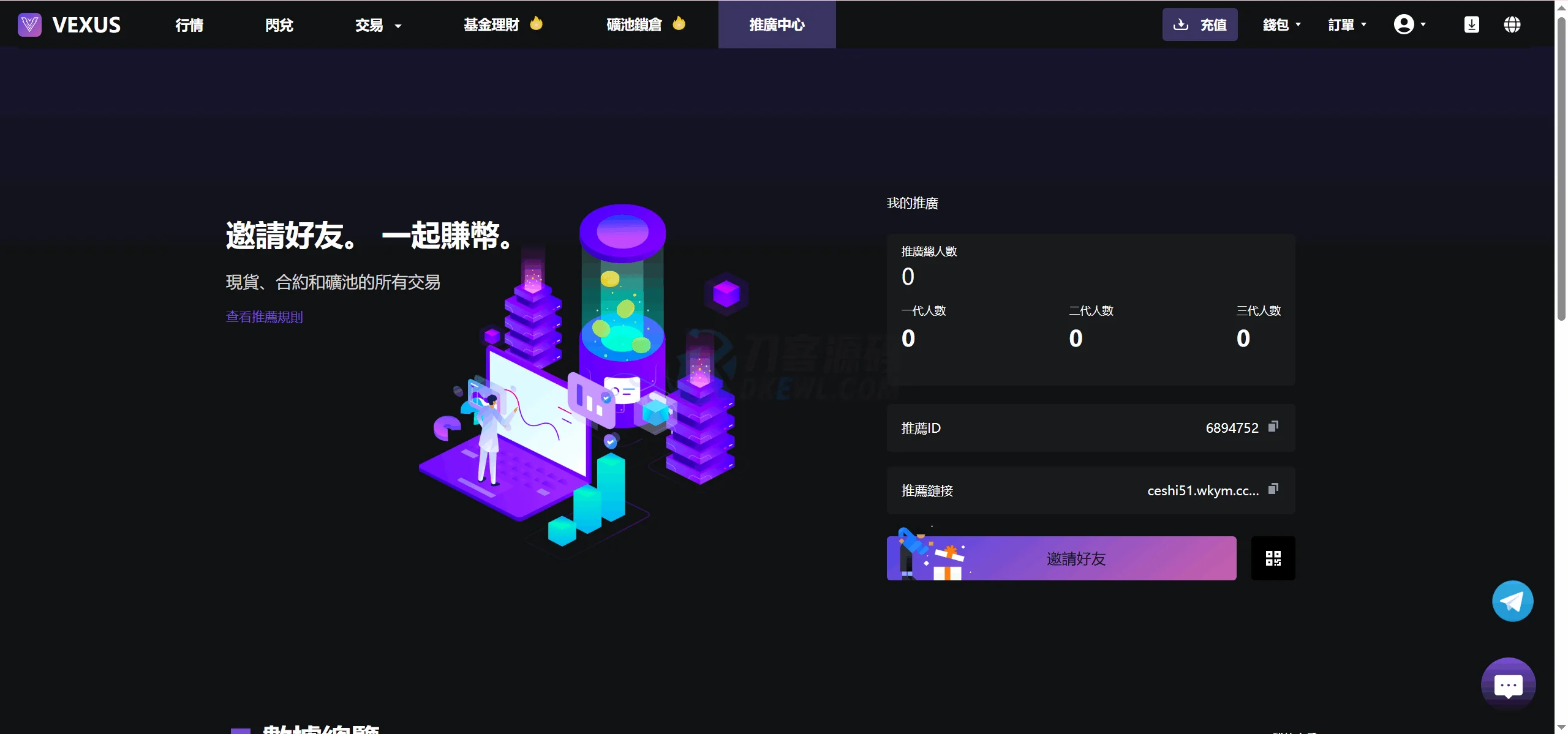 Vexus多语言虚拟货币交易所/java交易所源码/模拟账户+现货交易+永续合约+交割合约+基金理财+锁仓挖矿+质押贷款+闪兑