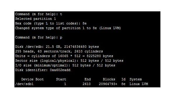 linux添加硬盘命令