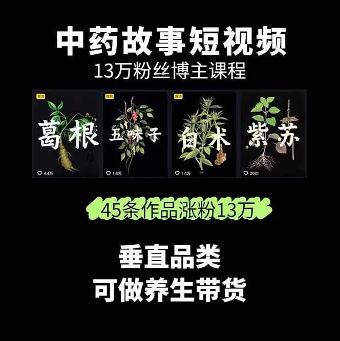 中药文化赛道：溯源故事开发，AI工具实战，平台运营，全方位解锁中医流量变现新路径