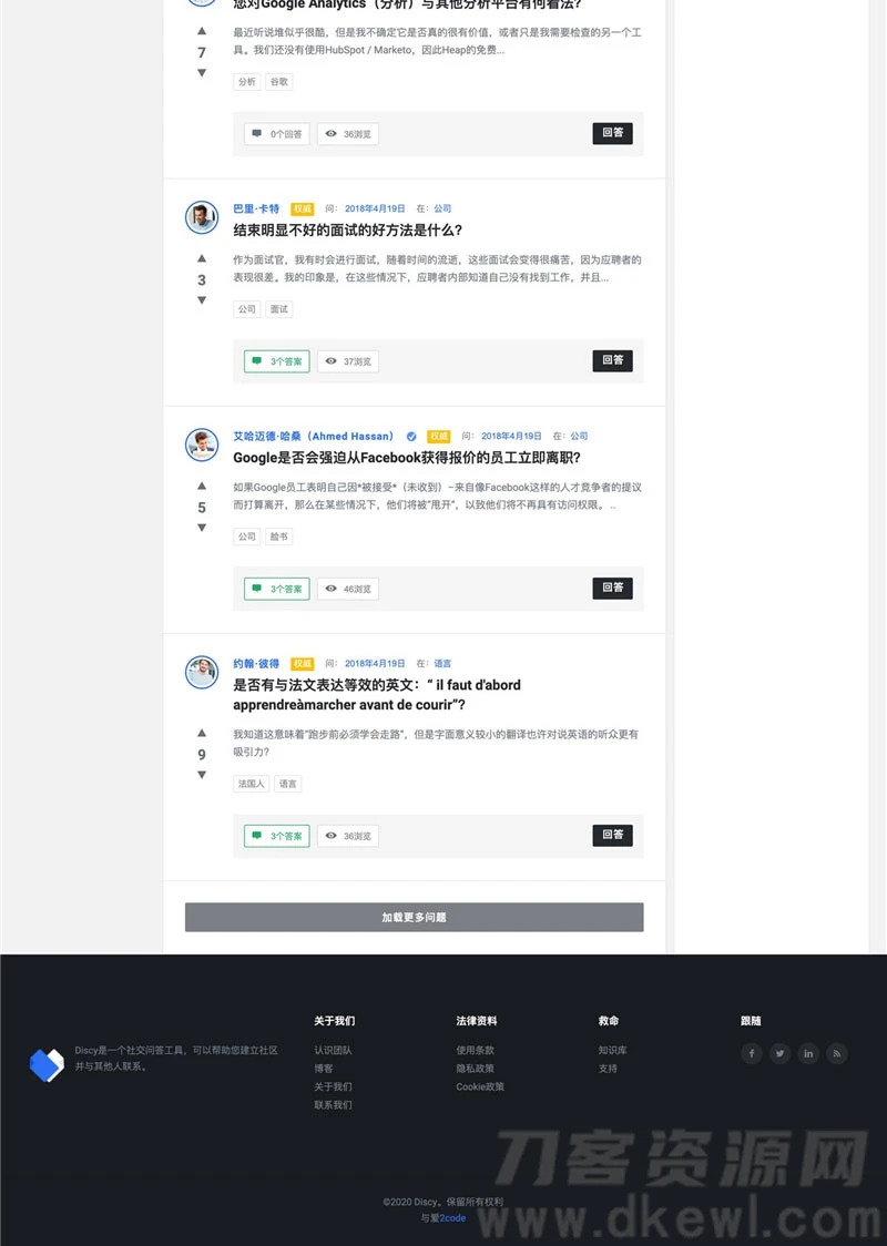 WordPress在线社交问答社区主题Discy V3.8.1