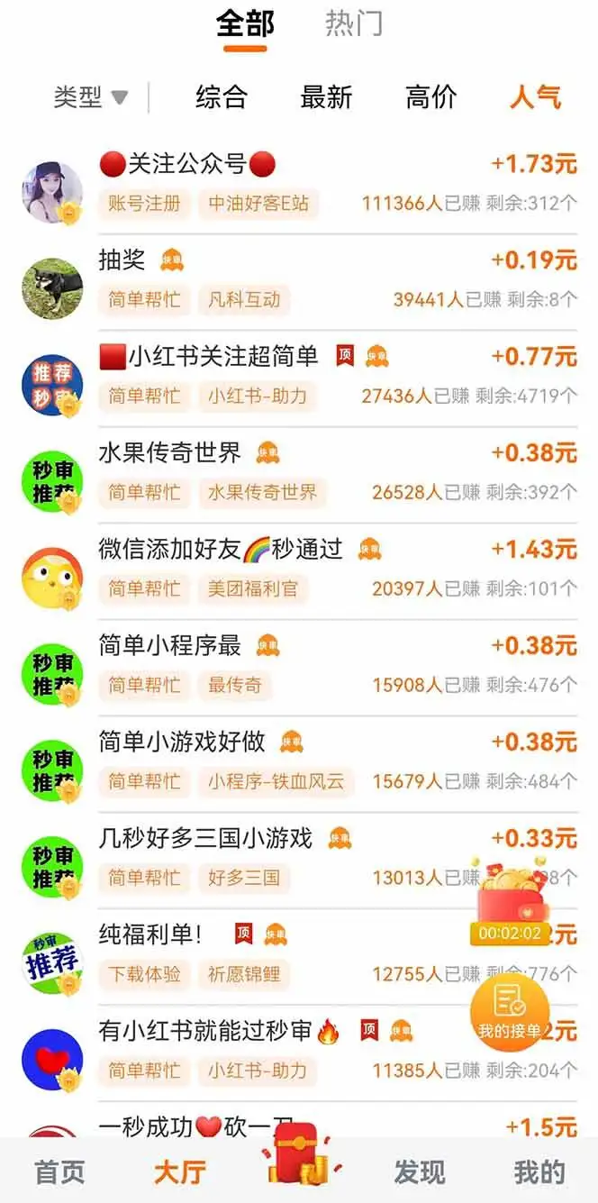 （14510期）零撸小项目免费分享 点赞助力 无任何门槛 手机随时可做 单日收益200＋