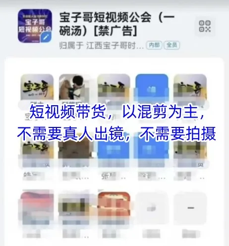 宝子哥头部团队短视频带货,以混剪为主,不需要真人出镜,不需要拍摄【更新】