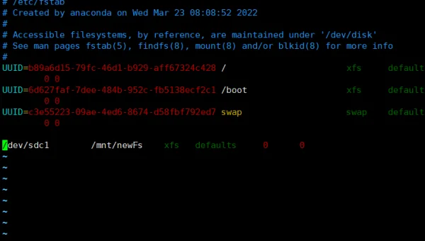 为何 Linux 无法挂载新的硬盘分区？