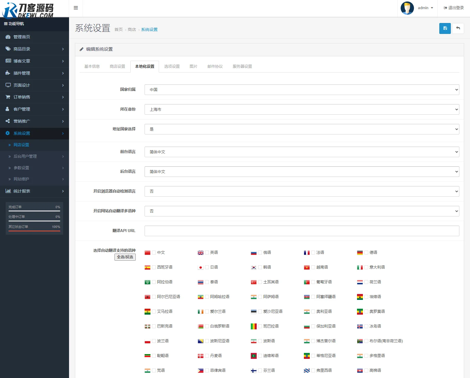 最新多语言跨境商城系统源码 跨境电商系统 全开源