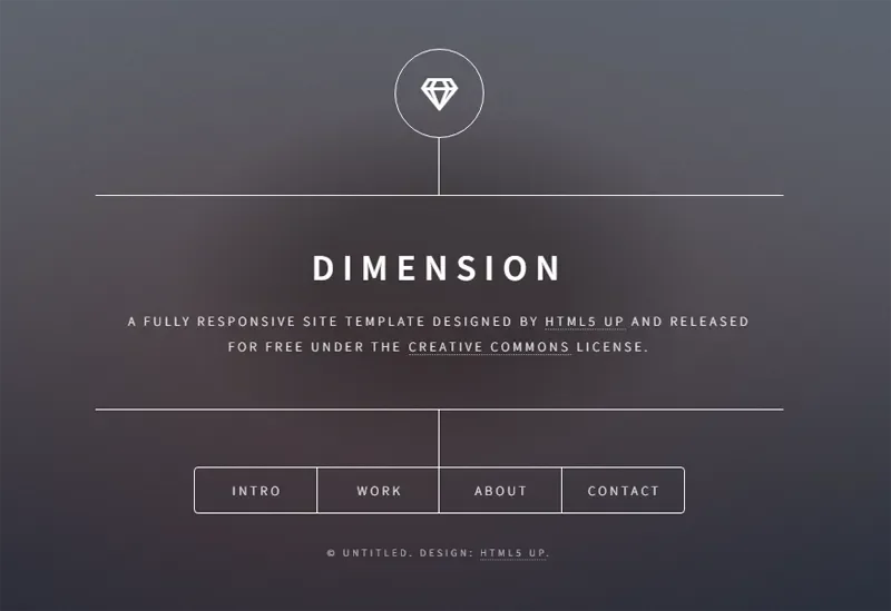 HTML纯静态深灰色英文个人主页网站源码 HTML纯静态深灰色英文个人主页网站源码