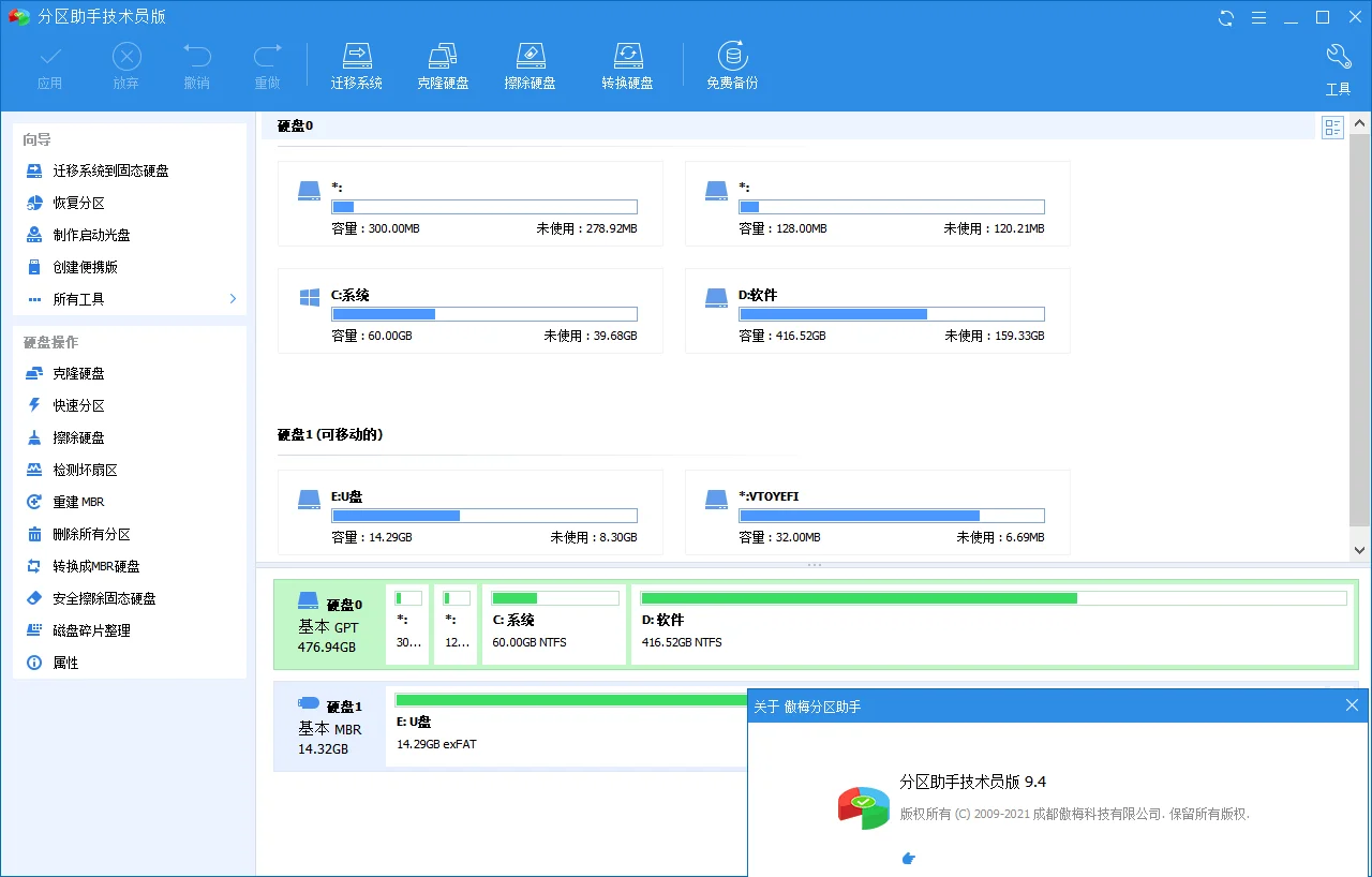 分区助手技术员v10.9.0特别版